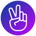 Peace hand signal